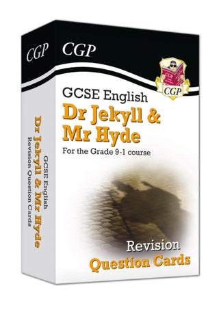 Cover image for 9781789083477 - GCSE English - Dr Jekyll and Mr Hyde Revision Question Cards