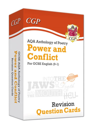 Supplemental image for 9781789083699 - GCSE English: AQA Power & Conflict Poetry Anthology - Revision Question Cards
