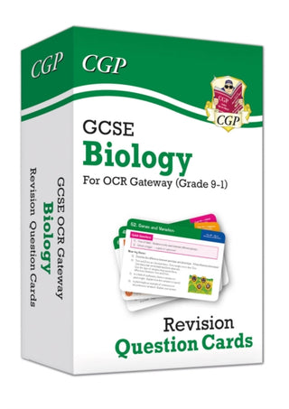 Cover image for 9781789083729 - GCSE Biology OCR Gateway Revision Question Cards