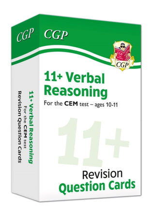 Supplemental image for 9781789083835 - 11+ CEM Verbal Reasoning Revision Question Cards - Ages 10-11