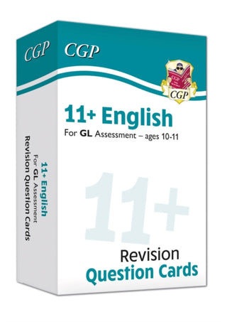 Cover image for 9781789083880 - 11+ GL English Revision Question Cards - Ages 10-11