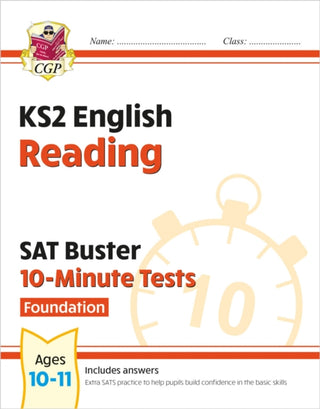Cover image for 9781789084436 - KS2 English SAT Buster 10-Minute Tests: Reading - Foundation (for the 2027 tests)