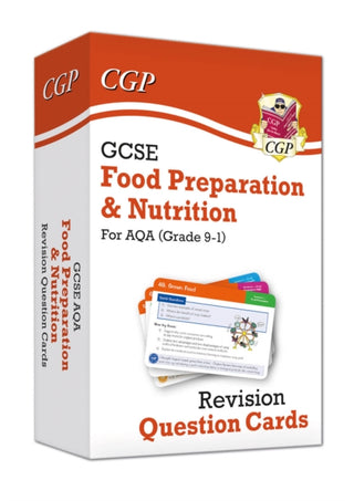 Cover image for 9781789084498 - GCSE Food Preparation & Nutrition AQA Revision Question Cards