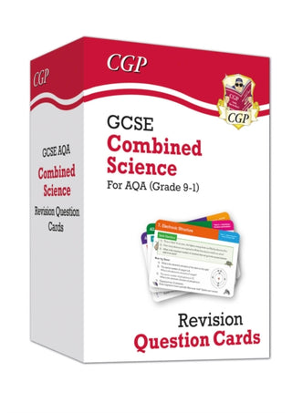 Cover image for 9781789084665 - GCSE Combined Science AQA Revision Question Cards - Q&A cards for quick practice