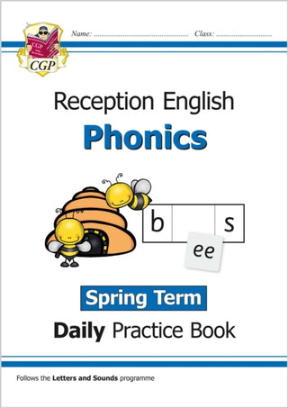Cover image for 9781789084795 - Reception Phonics Daily Practice Book: Spring Term