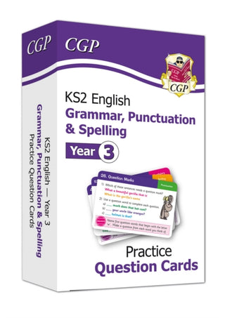 Cover image for 9781789085174 - KS2 English Year 3 Practice Question Cards: Grammar, Punctuation & Spelling