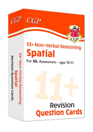 Cover image for 9781789085396 - 11+ GL Revision Question Cards: Non-Verbal Reasoning Spatial - Ages 10-11