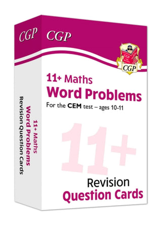 Cover image for 9781789085402 - 11+ CEM Revision Question Cards: Maths Word Problems - Ages 10-11
