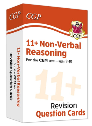 Cover image for 9781789085525 - 11+ CEM Revision Question Cards: Non-Verbal Reasoning - Ages 9-10