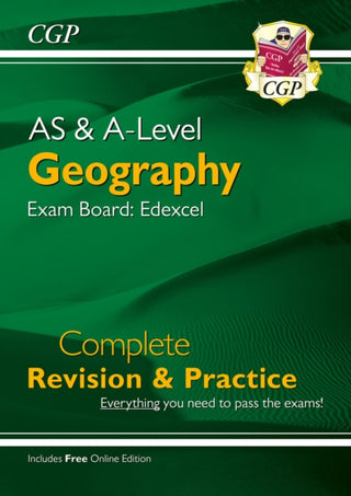 Cover image for 9781789085693 - A-Level and AS Geography: Edexcel Complete Revision & Practice (with Online Edition)