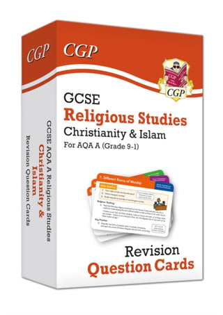 Cover image for 9781789085723 - GCSE AQA A Religious Studies: Christianity & Islam Revision Question Cards