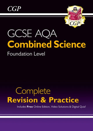 Cover image for 9781789085785 - GCSE Combined Science AQA Foundation Complete Revision & Practice with CGP RevisionHub