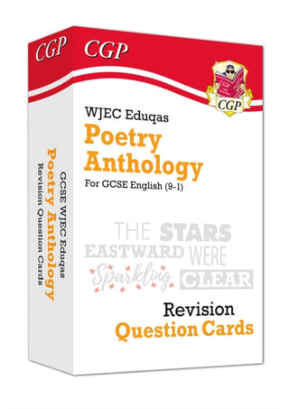 Cover image for 9781789085952 - GCSE English WJEC Eduqas Poetry Anthology Revision Question Cards (For exams in 2026)