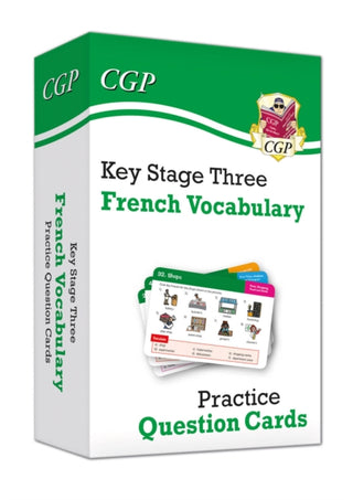 Cover image for 9781789086324 - KS3 French: Vocabulary Practice Question Cards