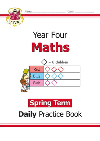 Cover image for 9781789086539 - KS2 Maths Year 4 Daily Practice Book: Spring Term