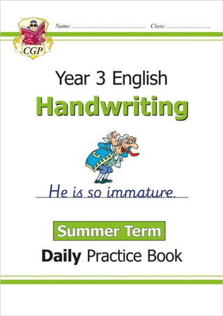 Cover image for 9781789086638 - KS2 Handwriting Year 3 Daily Practice Book: Summer Term