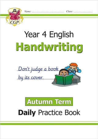 Cover image for 9781789086645 - KS2 Handwriting Year 4 Daily Practice Book: Autumn Term