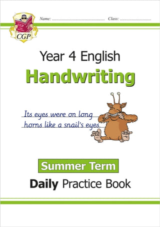 Cover image for 9781789086669 - KS2 Handwriting Year 4 Daily Practice Book: Summer Term