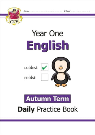 Cover image for 9781789086751 - KS1 English Year 1 Daily Practice Book: Autumn Term