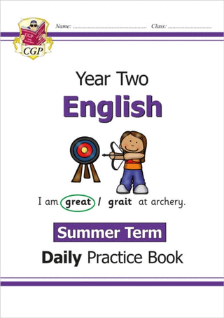 Cover image for 9781789086805 - KS1 English Year 2 Daily Practice Book: Summer Term