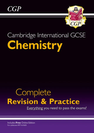 Cover image for 9781789087031 - Cambridge International GCSE Chemistry Complete Revision & Practice