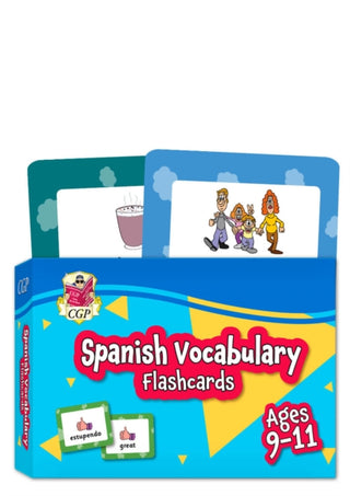 Cover image for 9781789087468 - Spanish Vocabulary Flashcards for Ages 9-11 (with Free Online Audio)