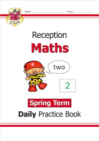 Cover image for 9781789087598 - Reception Maths Daily Practice Book: Spring Term