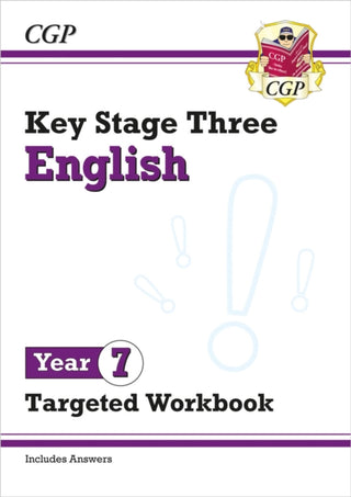 Cover image for 9781789087833 - KS3 Year 7 English Targeted Workbook (with answers)