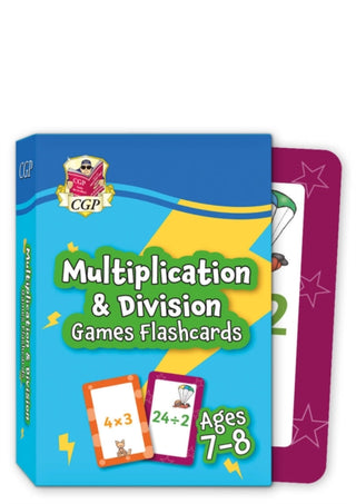 Cover image for 9781789088212 - Multiplication & Division Games Flashcards for Ages 7-8 (Year 3)