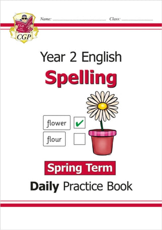 Cover image for 9781789088298 - KS1 Spelling Year 2 Daily Practice Book: Spring Term
