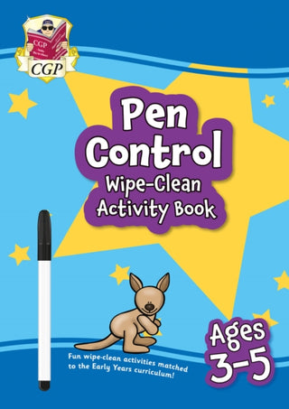 Cover image for 9781789089738 - Pen Control Wipe-Clean Activity Book for Ages 3-5 (with pen)