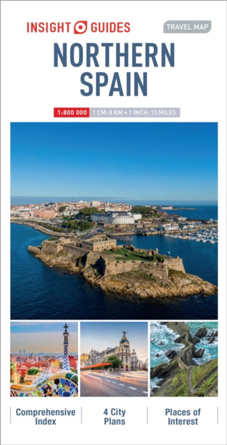 Cover image for 9781789199598 - Insight Guides Travel Map Northern Spain (Insight Maps)