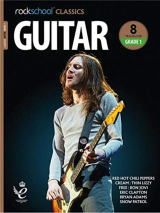Cover image for 9781789360059 - Rockschool Classics Guitar Grade 1 (2018)