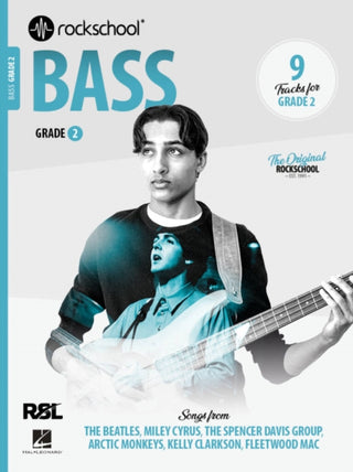 Cover image for 9781789364897 - Rockschool Bass Grade 2 2024