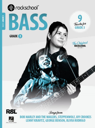Cover image for 9781789364903 - Rockschool Bass Grade 3 2024