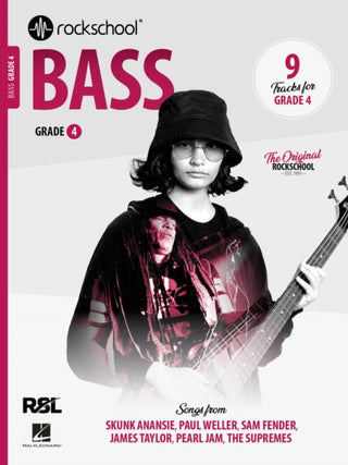 Cover image for 9781789364910 - Rockschool Bass Grade 4 2024