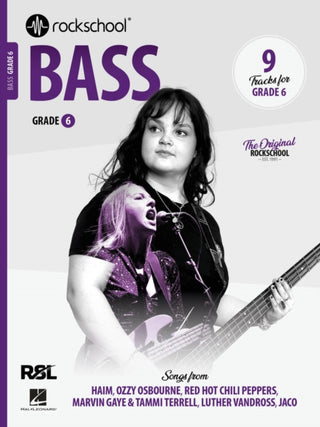 Cover image for 9781789364934 - Rockschool Bass Grade 6 2024