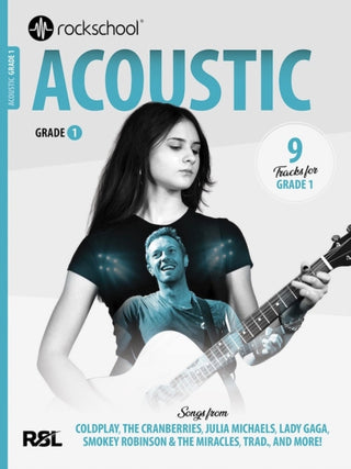 Cover image for 9781789366655 - Rockschool Acoustic Guitar Grade 1