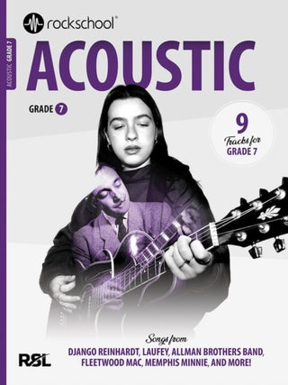 Cover image for 9781789366716 - Rockschool Acoustic Guitar Grade 7