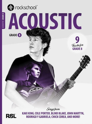 Cover image for 9781789366723 - Rockschool Acoustic Guitar Grade 8