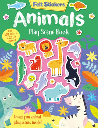 Cover image for 9781789585155 - Felt Stickers Animals Play Scene Book