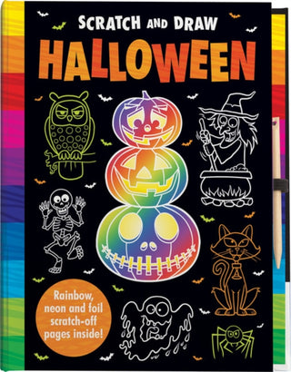 Cover image for 9781789586718 - Scratch and Draw Halloween - Scratch Art Activity Book