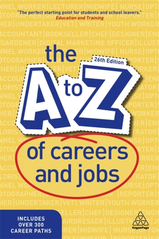 Cover image for 9781789664584 - The A-Z of Careers and Jobs
