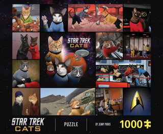 Cover image for 9781797212227 - Star Trek Cats 1000-Piece Puzzle