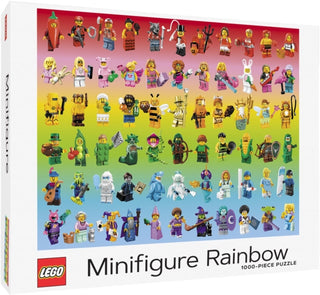 Supplemental image for 9781797214382 - LEGO Minifigure Rainbow 1000-Piece Puzzle