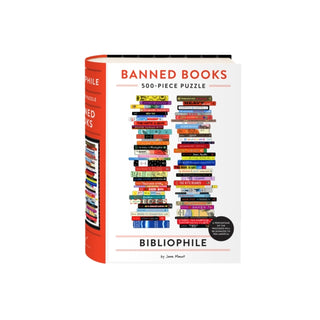 Cover image for 9781797225142 - Bibliophile Banned Books 500-Piece Puzzle