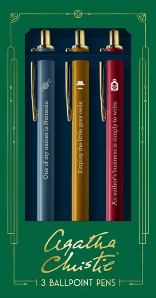Supplemental image for 9781797226262 - Agatha Christie Pen Set