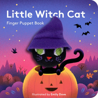 Cover image for 9781797228105 - Little Witch Cat: Finger Puppet Book