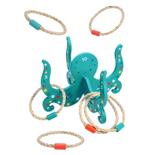 Supplemental image for 9781797234847 - Happy Octopus Wooden Hoopla
