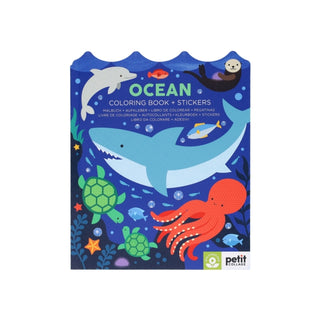 Cover image for 9781797234908 - Ocean Coloring Book + Stickers